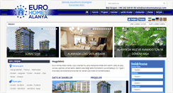 Desktop Screenshot of eurohomesalanya.com