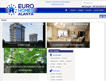 Tablet Screenshot of eurohomesalanya.com